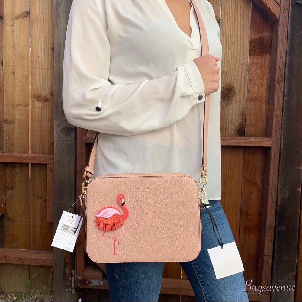 Kate spade bag flamingo pool crossbody wallet coin - Picture 8 of 8